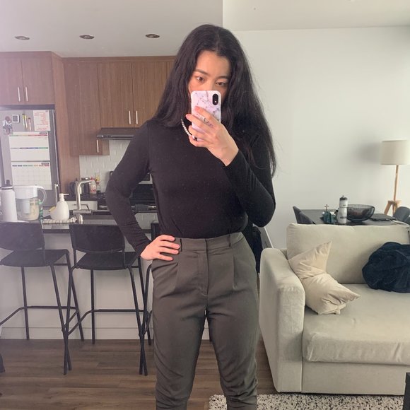 Noisy May Black Mock Neck Bodysuit - Picture 1 of 2